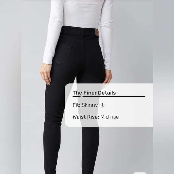 Dolce Crudo black skinny mid rise jeans - Picture 3 of 8